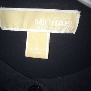 Navy blue silk shirt